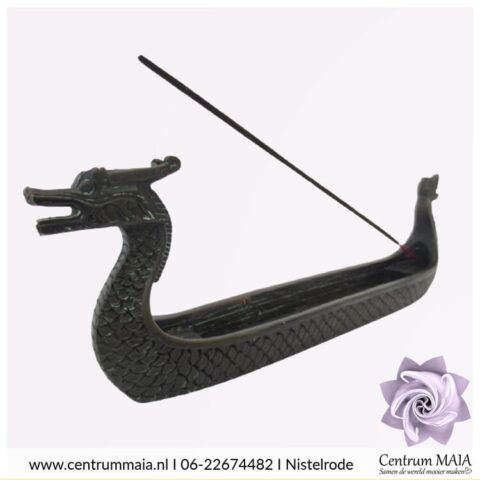 Wierookhouder draak zwart